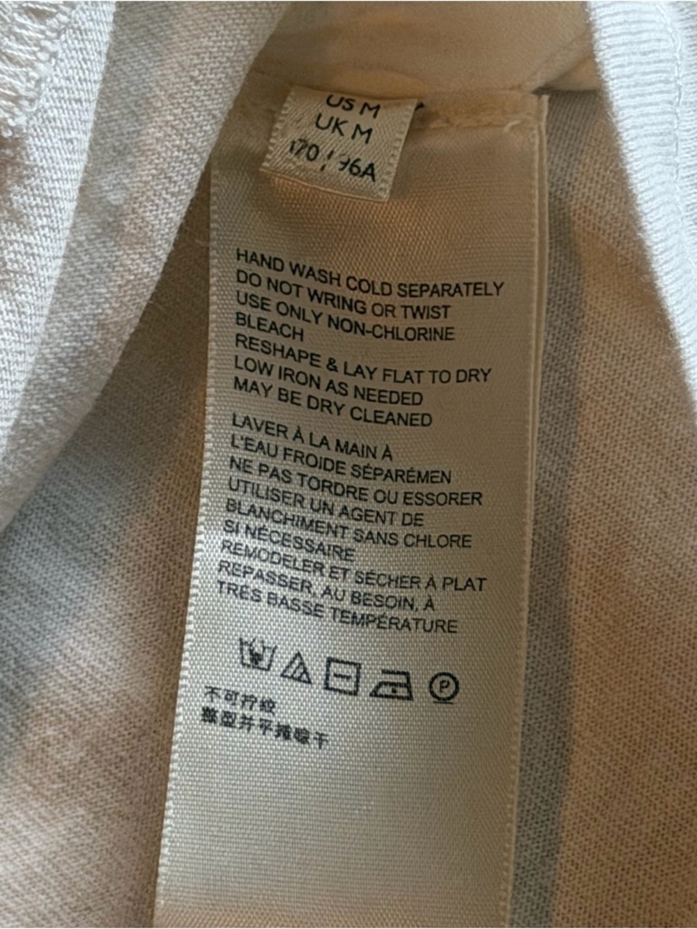 Free People White Oversized Tee with Peach Long Sleeves - Picture 7 of 7